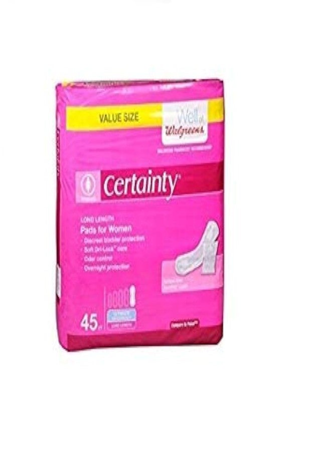 Walgreens Certainty Pack of 45 Ladies Super Absorbent Bladder Pads